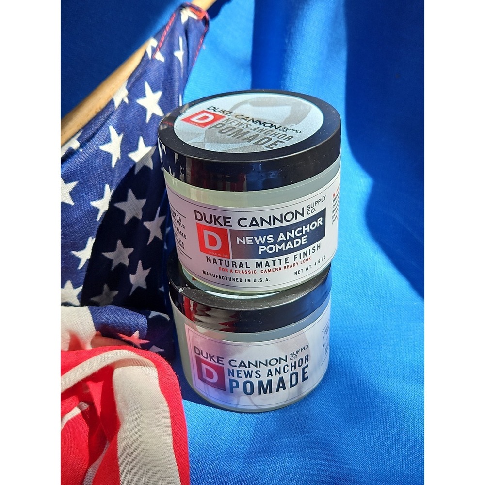 2 Duke Cannon Supply Co. NEWS ANCHOR POMADE Hair Gel Sandalwood NEW